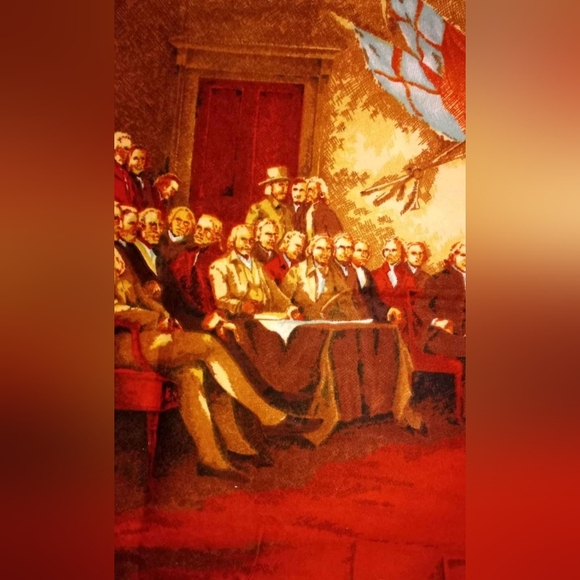 Beautiful Vintage 1976 Tapestry Signing of the 1876 Declaration of Independence. - Picture 6 of 10